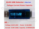 USB Tester met blauw OLED scherm 